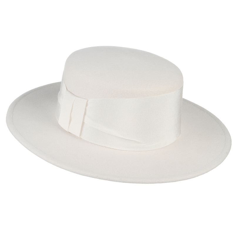 หมวกเฟโดราขนสัตว์แท้ 100% สีขา - Fedora Hat Wool บทวิจารณ์และราคา