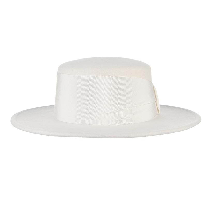 หมวกเฟโดราขนสัตว์แท้ 100% สีขา - Fedora Hat Wool บทวิจารณ์และราคา