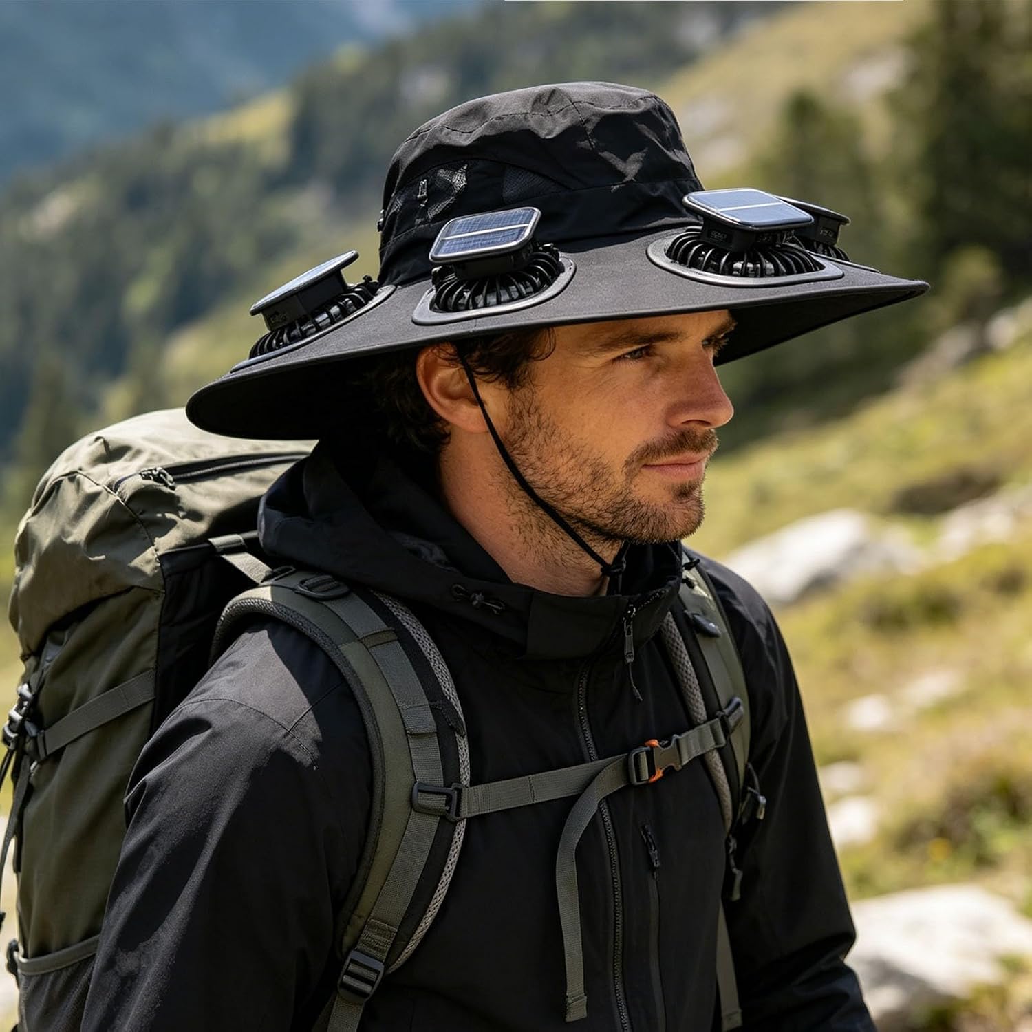 หมวกพัดลมพลังงานแสงอาทิตย์ 6 ใ - Sun Hat Wide Brim บทวิจารณ์และราคา