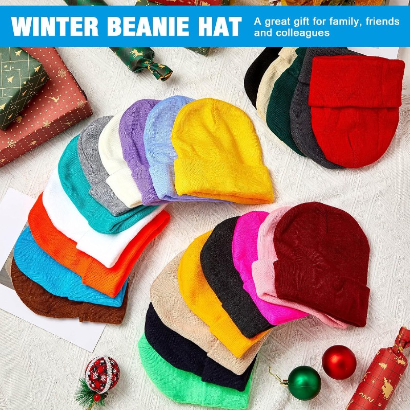 หมวกบีนนี่หนานุ่มสำหรับฤดูหนาว - Beanie Cuffed Knit บทวิจารณ์และราคา