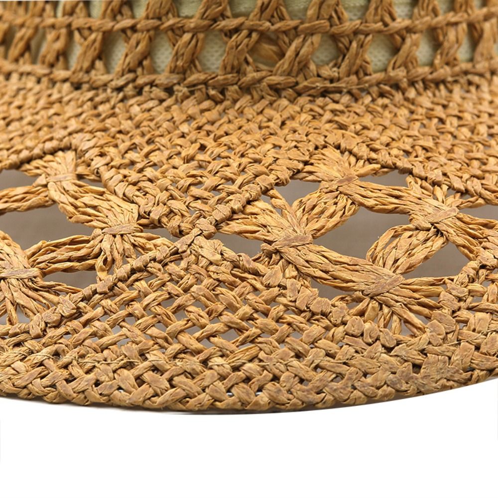 หมวกสานปีกกว้างสไตล์วินเทจ ทรง - Cowboy Hat Straw บทวิจารณ์และราคา