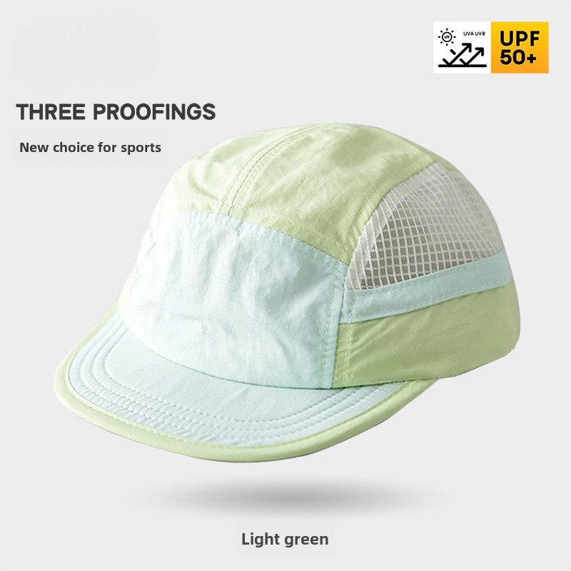 หมวกเบสบอลแบบแห้งเร็ว ลายบล็อก - Running Cap Lightweight บทวิจารณ์และราคา