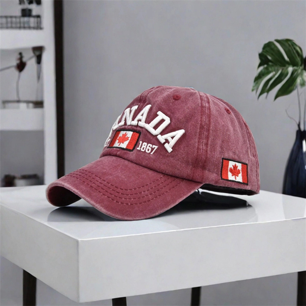 หมวกเบสบอลแคนาดา หมวกเบสบอลลาย - Dad Hat Cotton บทวิจารณ์และราคา
