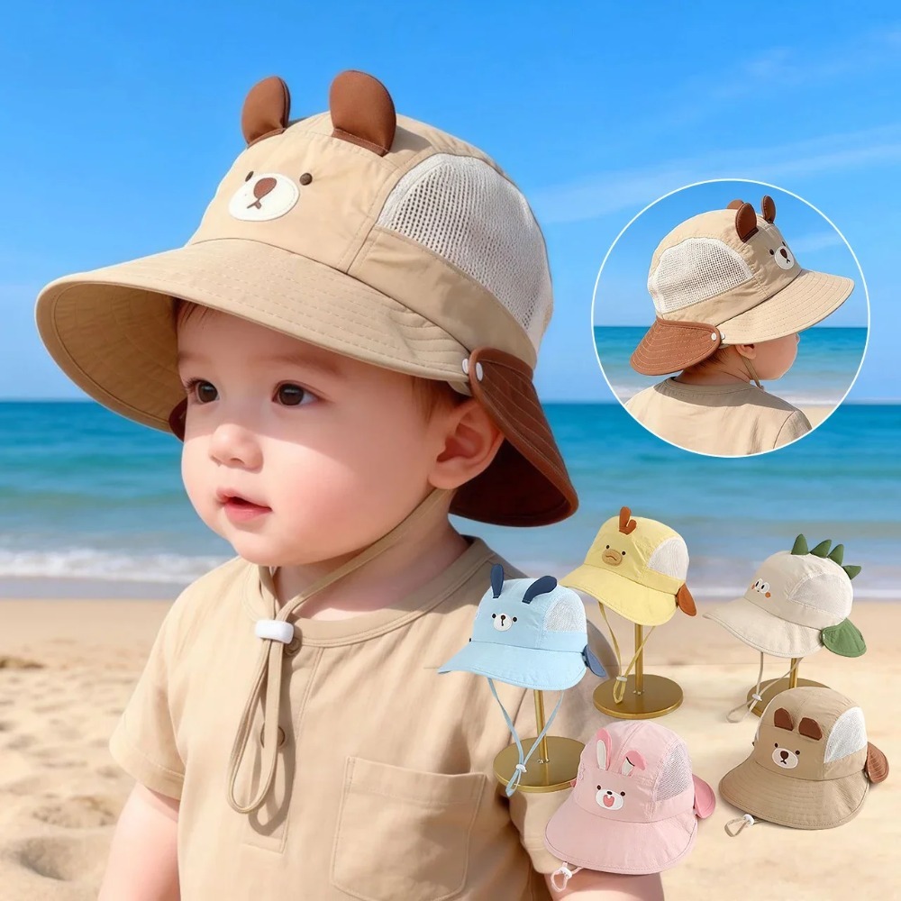 หมวกชายหาดเด็กน่ารักลายการ์ตูน - Visor Sun Hat บทวิจารณ์และราคา